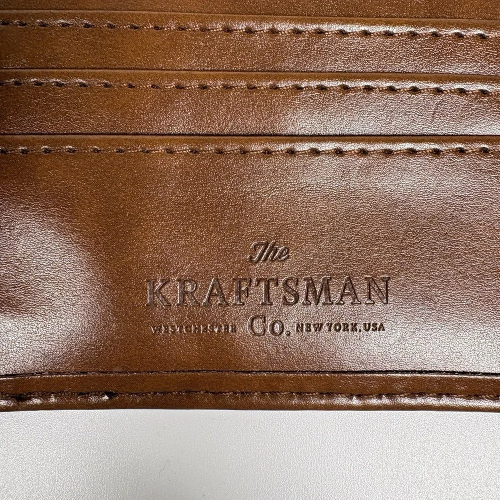 Kraftsman Co Needlepoint Wallet Trout Fly Fishing Blue Brown New in Box